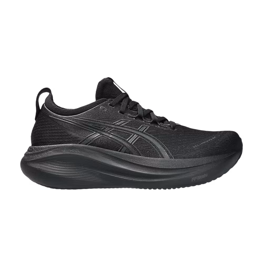 ASICS Women's Gel Nimbus 27 Wide Black Graphite Grey