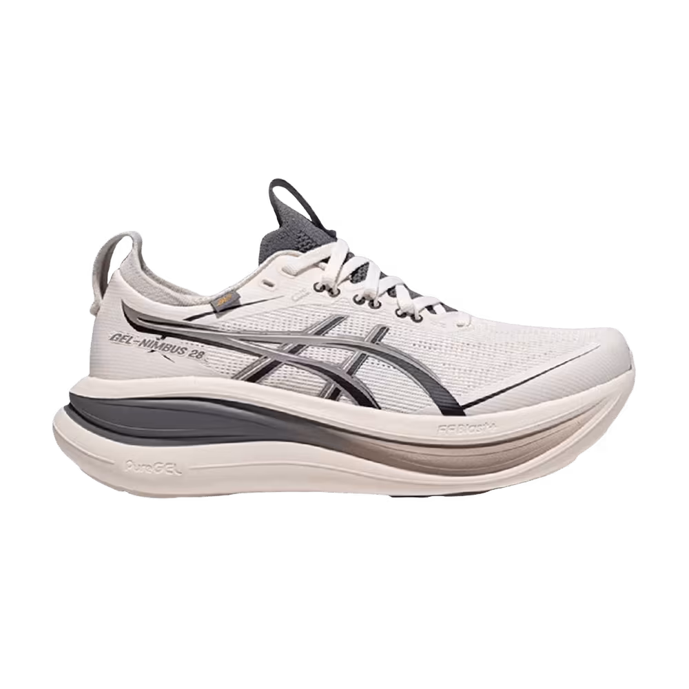 ASICS Women's GEL-Nimbus 28 Go Cream Cement Grey