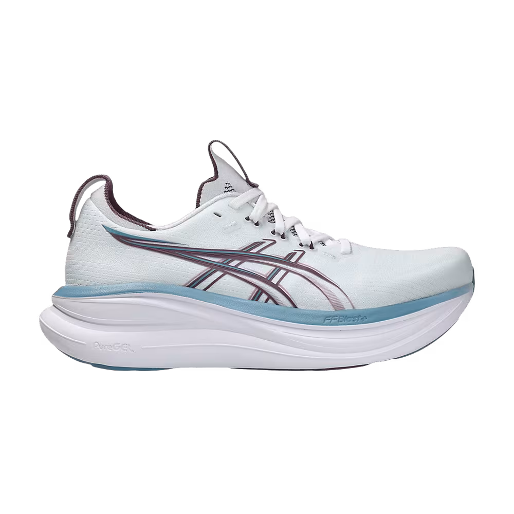 ASICS Women's GEL-Nimbus 28 D Wide Arctic Blue Velvet Purple