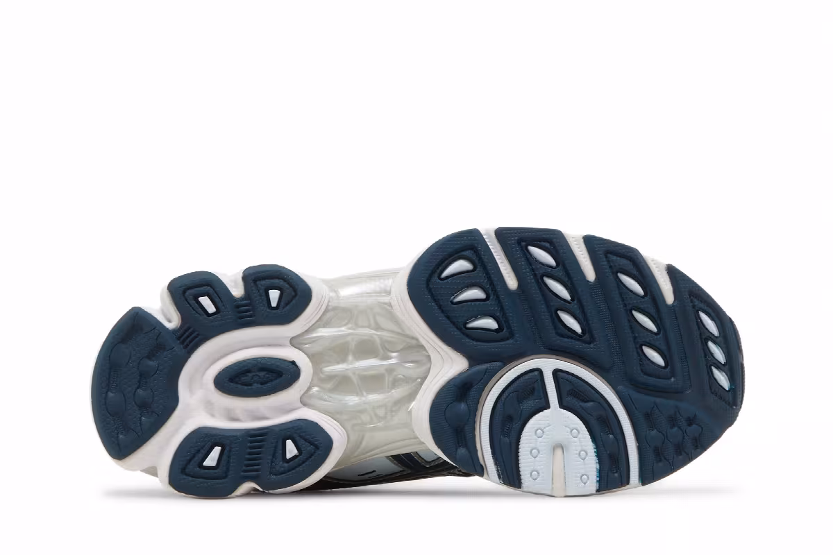 ASICS Women's Gel Nimbus 9 Pure Silver French Blue, view 5