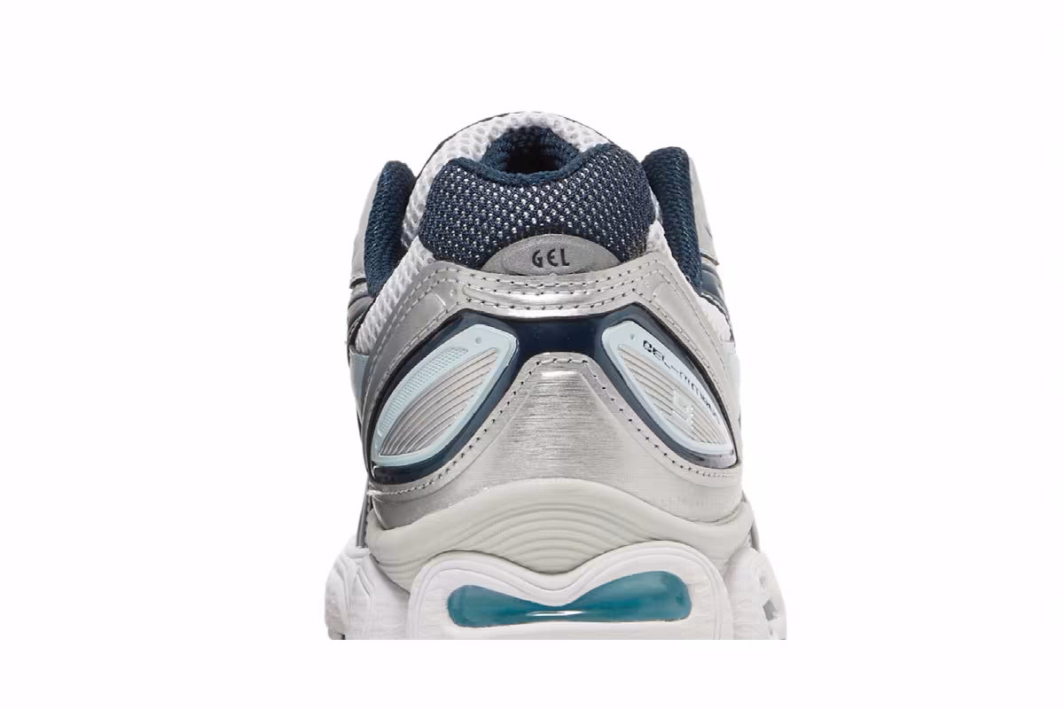 ASICS Women's Gel Nimbus 9 Pure Silver French Blue, view 8