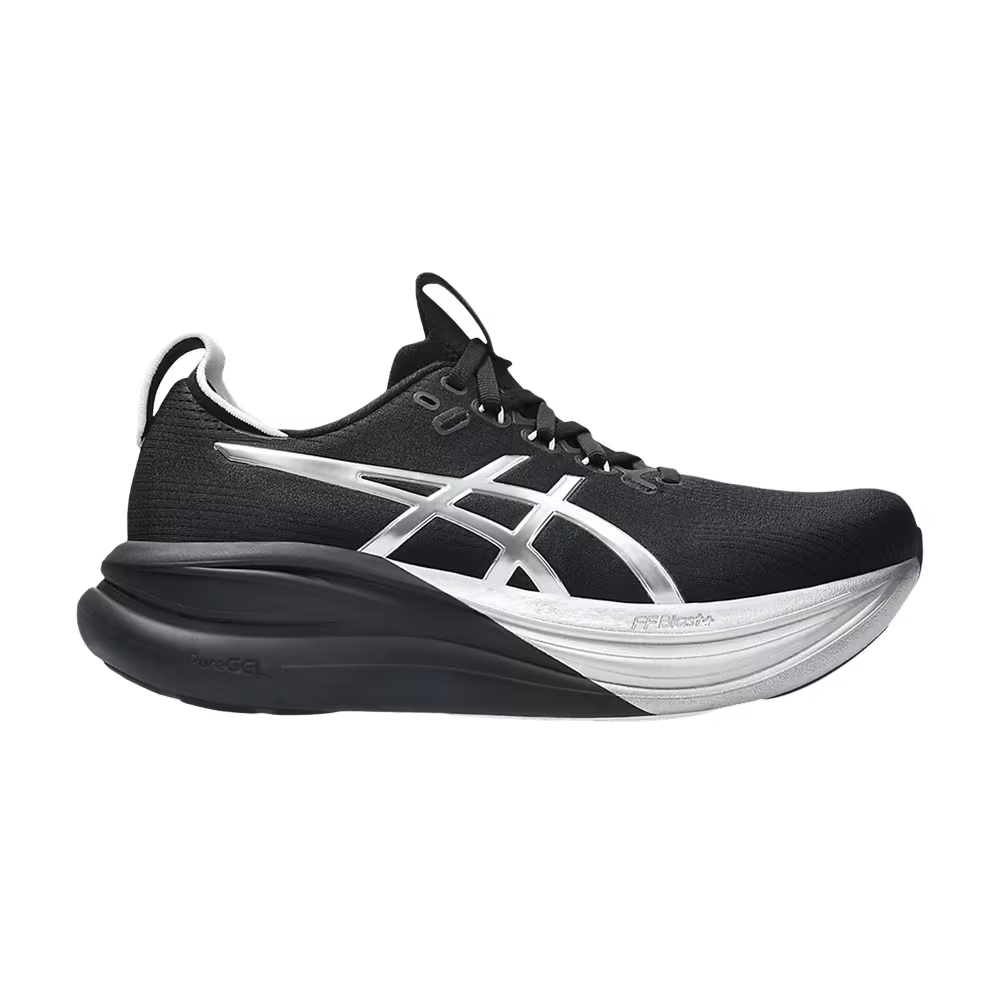 ASICS Women's GEL-Nimbus 28 Platinum Platinum Black