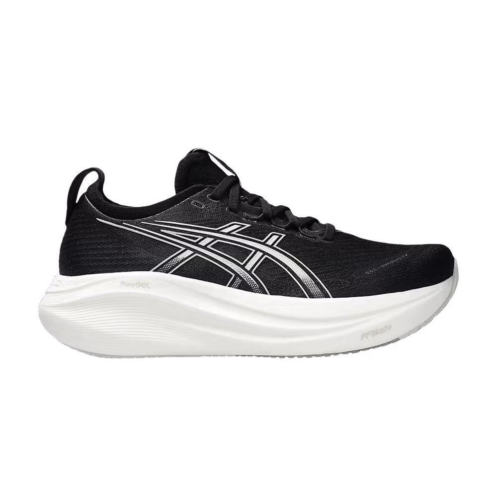 ASICS Women's Gel Nimbus 27 Wide Black Lake Grey