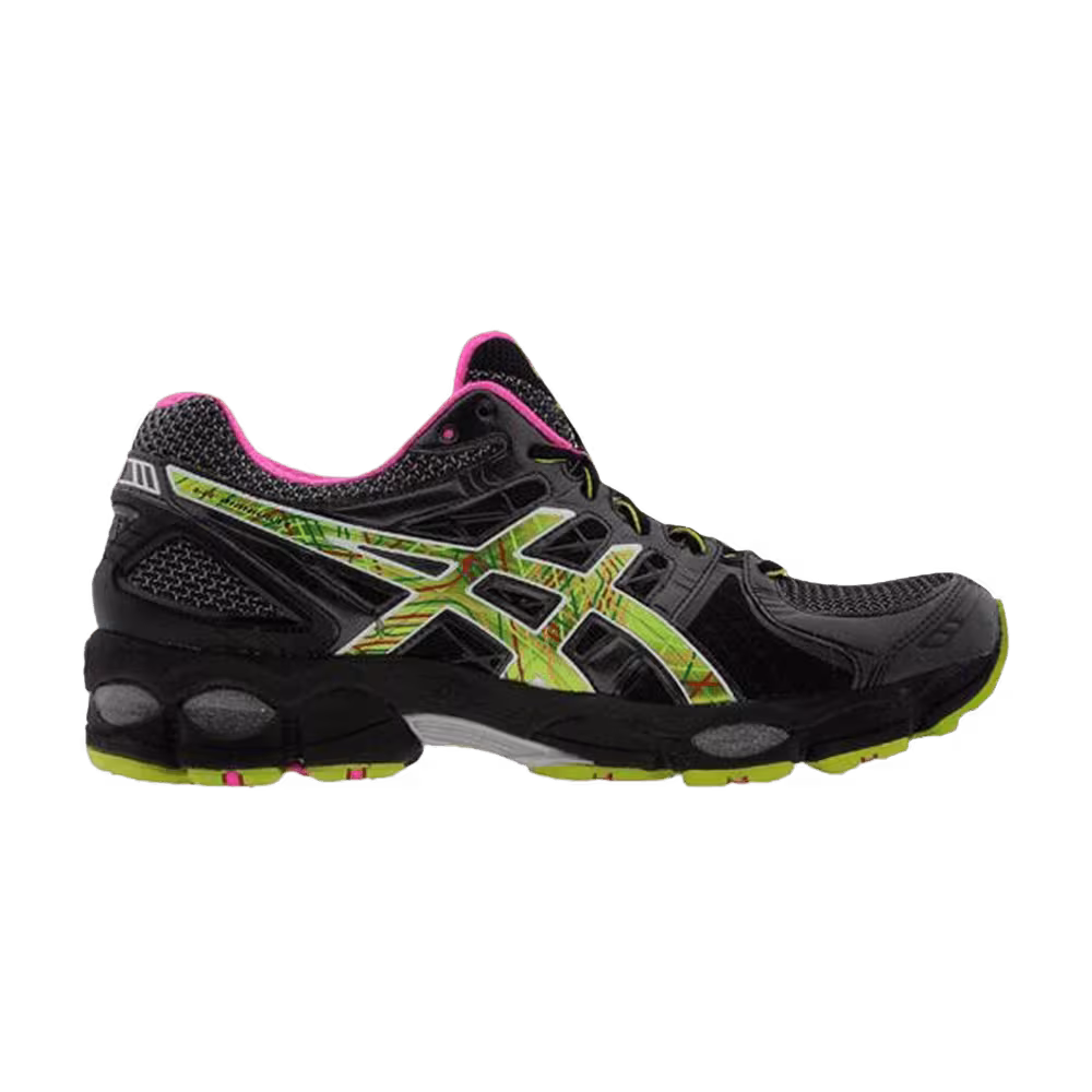 Asics Women's Gel Nimbus 14 Black Digital Neon Pink