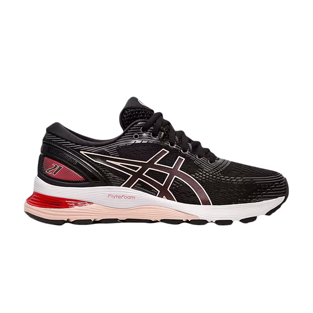 Asics Women's Gel Nimbus 21 Black Laser Pink
