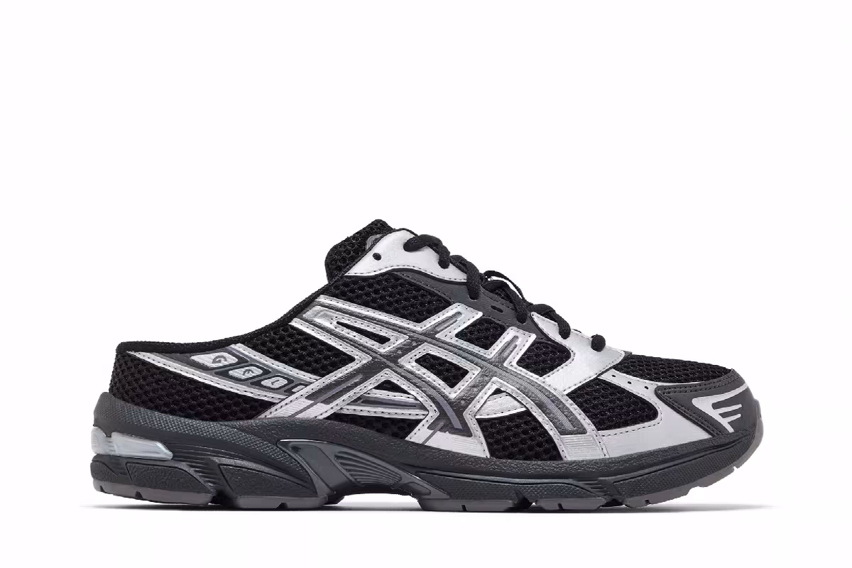 ASICS Gel 1130 Mule Black Silver, view 2