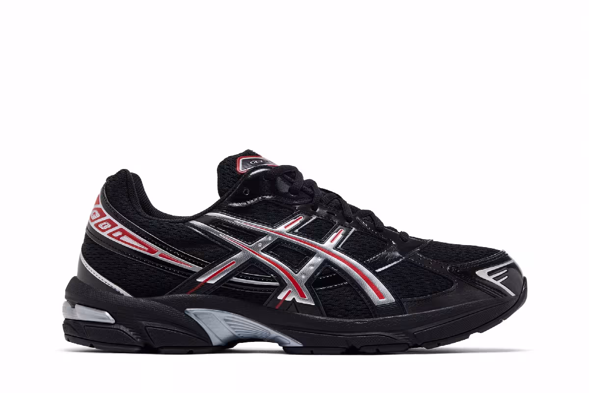 ASICS Gel 1130 Black Red, view 2