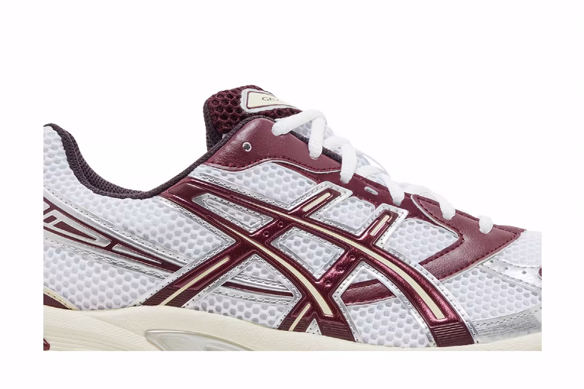 ASICS Gel 1130 White Maroon Banner, view 3