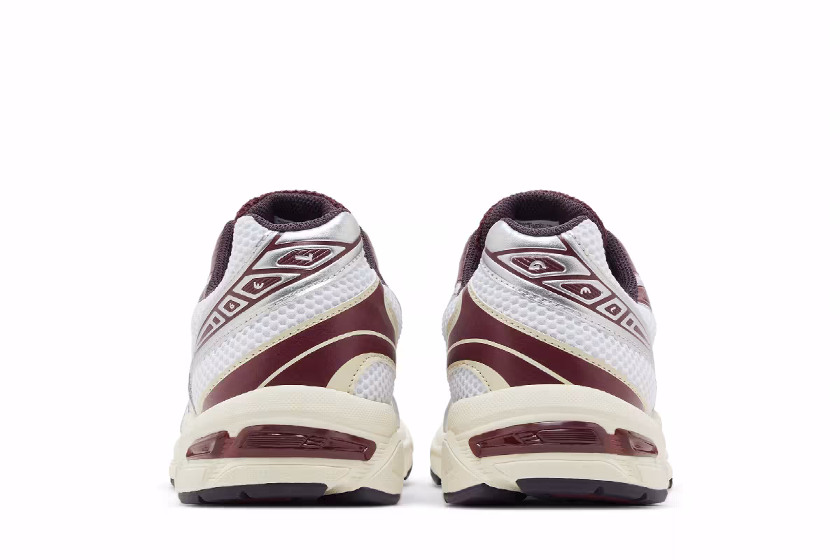 ASICS Gel 1130 White Maroon Banner, view 7