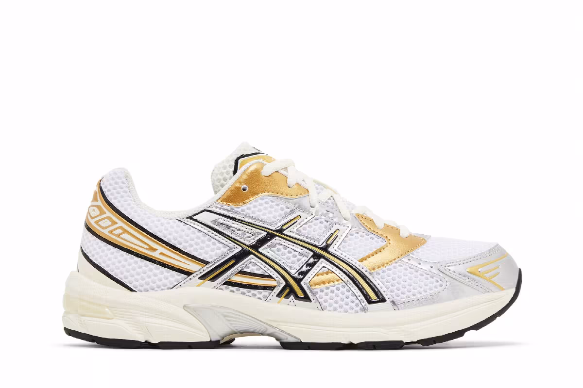 ASICS Men's Gel 1130 White Black Gold, view 2