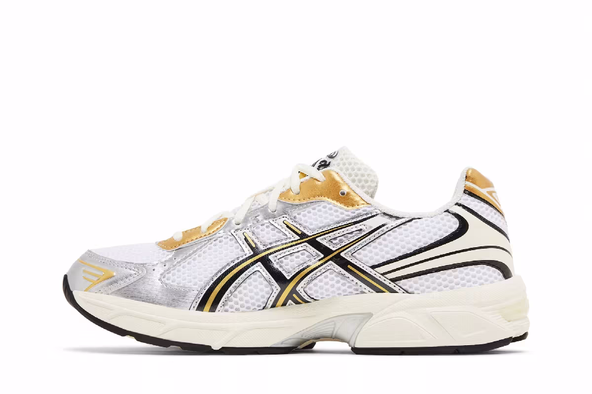 ASICS Men's Gel 1130 White Black Gold, view 4