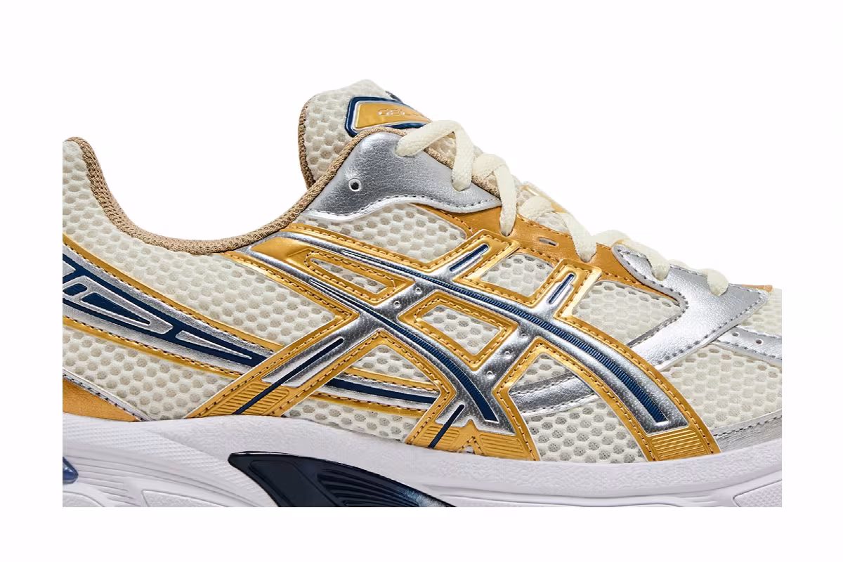 ASICS Gel 1130 Cream Pure Silver Gold Blue, view 3