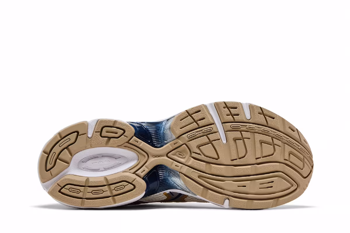 ASICS Gel 1130 Cream Pure Silver Gold Blue, view 5