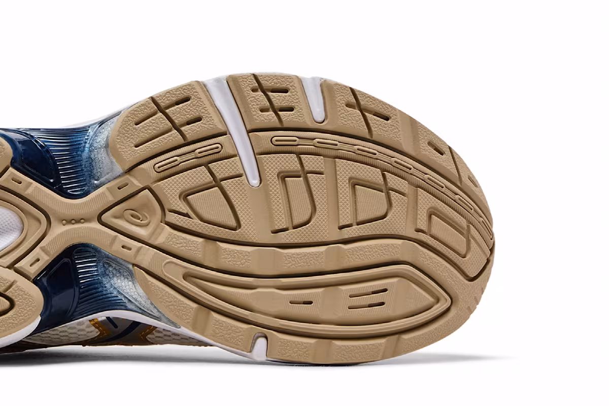 ASICS Gel 1130 Cream Pure Silver Gold Blue, view 6