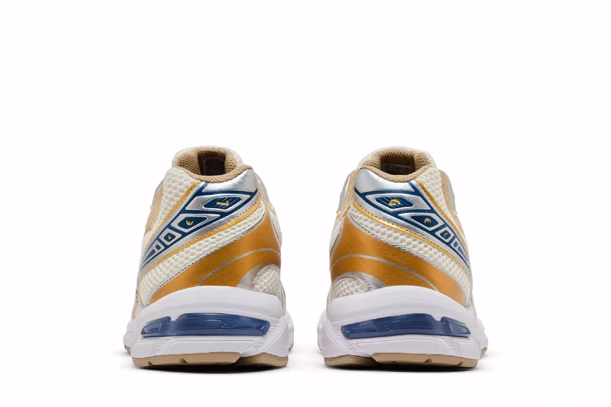 ASICS Gel 1130 Cream Pure Silver Gold Blue, view 7