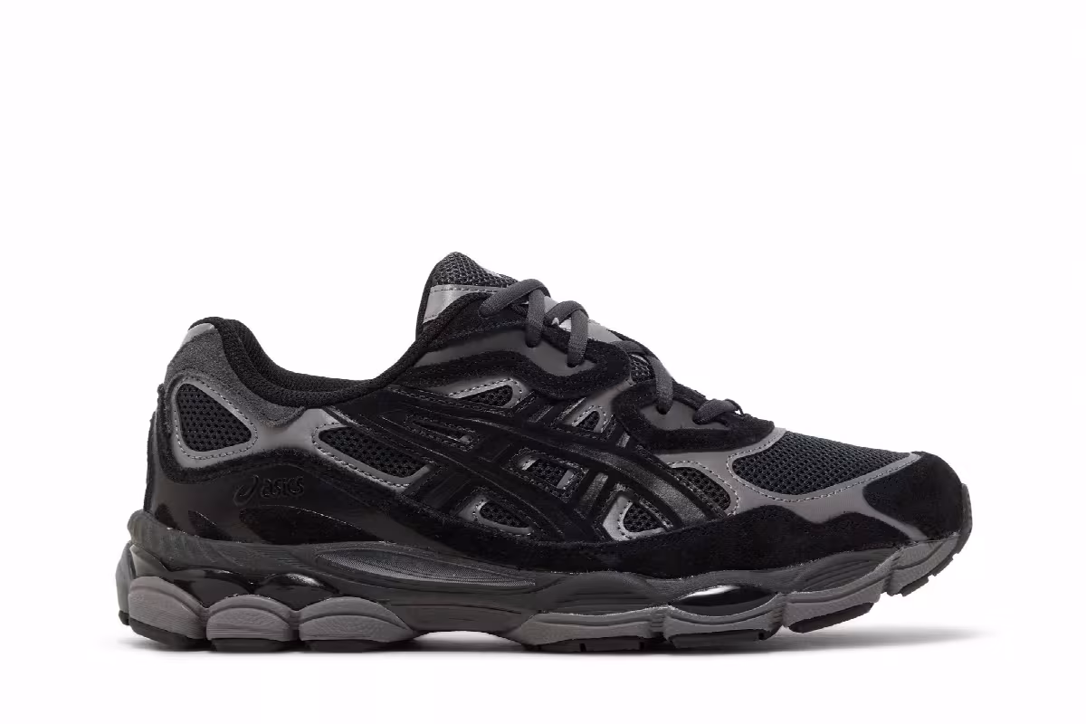 ASICS Gel NYC Graphite Grey Black, view 2