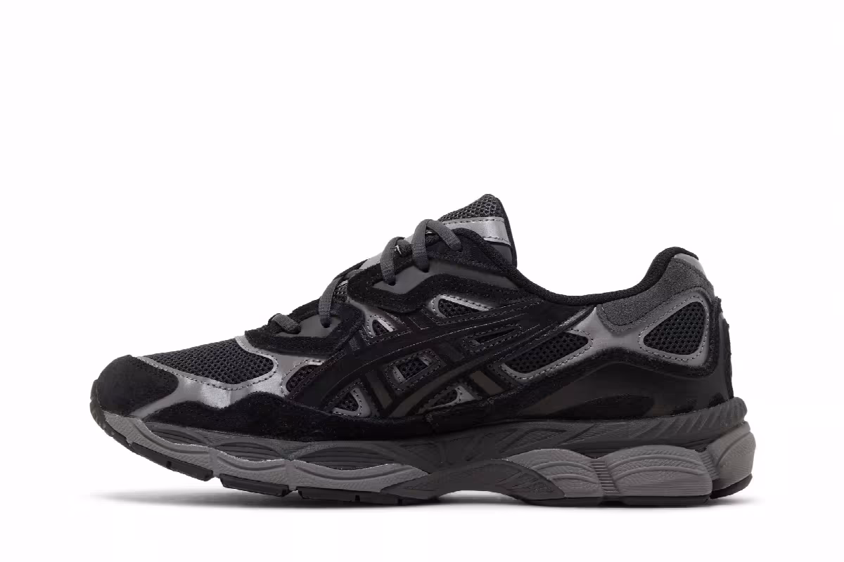 ASICS Gel NYC Graphite Grey Black, view 4