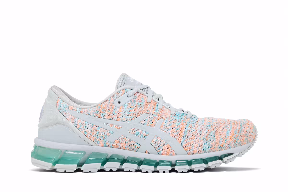 ASICS Women's Gel Quantum 360 Knit 2 Glacier Grey Aruba Blue, view 2