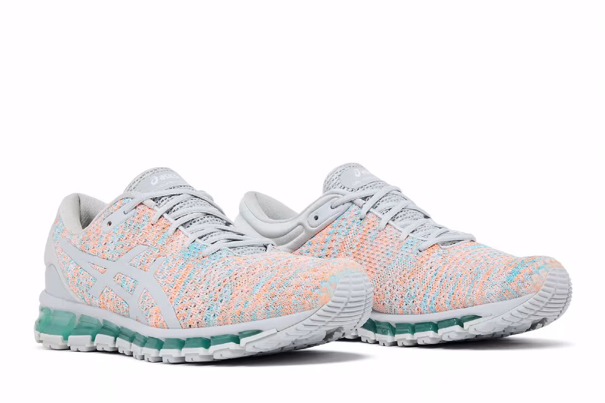 ASICS Women's Gel Quantum 360 Knit 2 Glacier Grey Aruba Blue, view 9