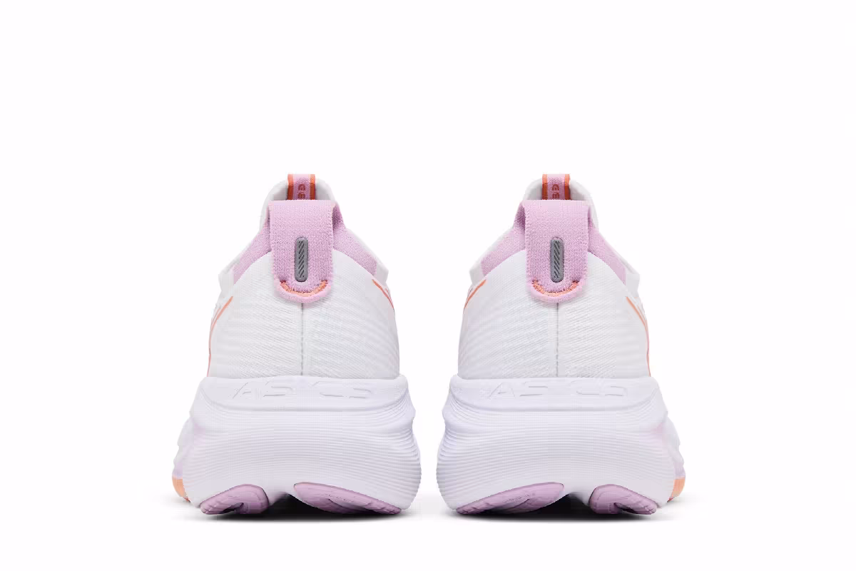 ASICS Women's Gel Nimbus 27 White Light Ube, view 7