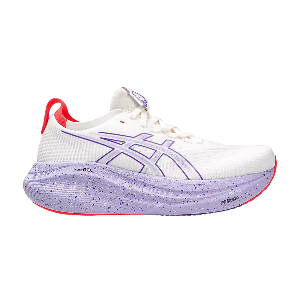 ASICS Women's Gel Nimbus 27 Tokyo Cream Edo Purple