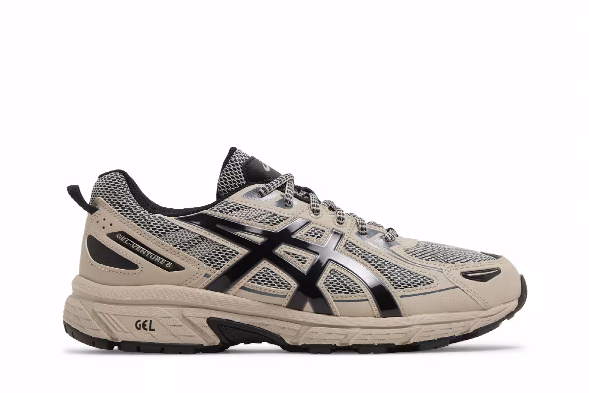 ASICS Gel Venture 6 Feather Grey Black, view 2