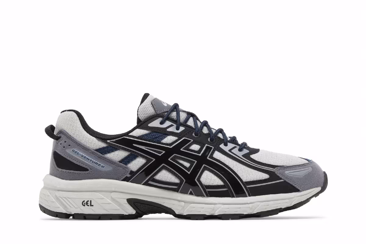 ASICS Gel Venture 6 Glacier Grey Black, view 2