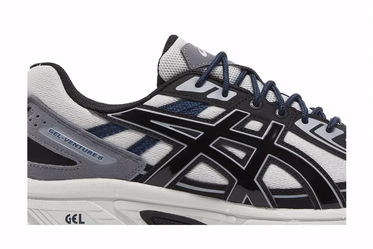 ASICS Gel Venture 6 Glacier Grey Black, view 3