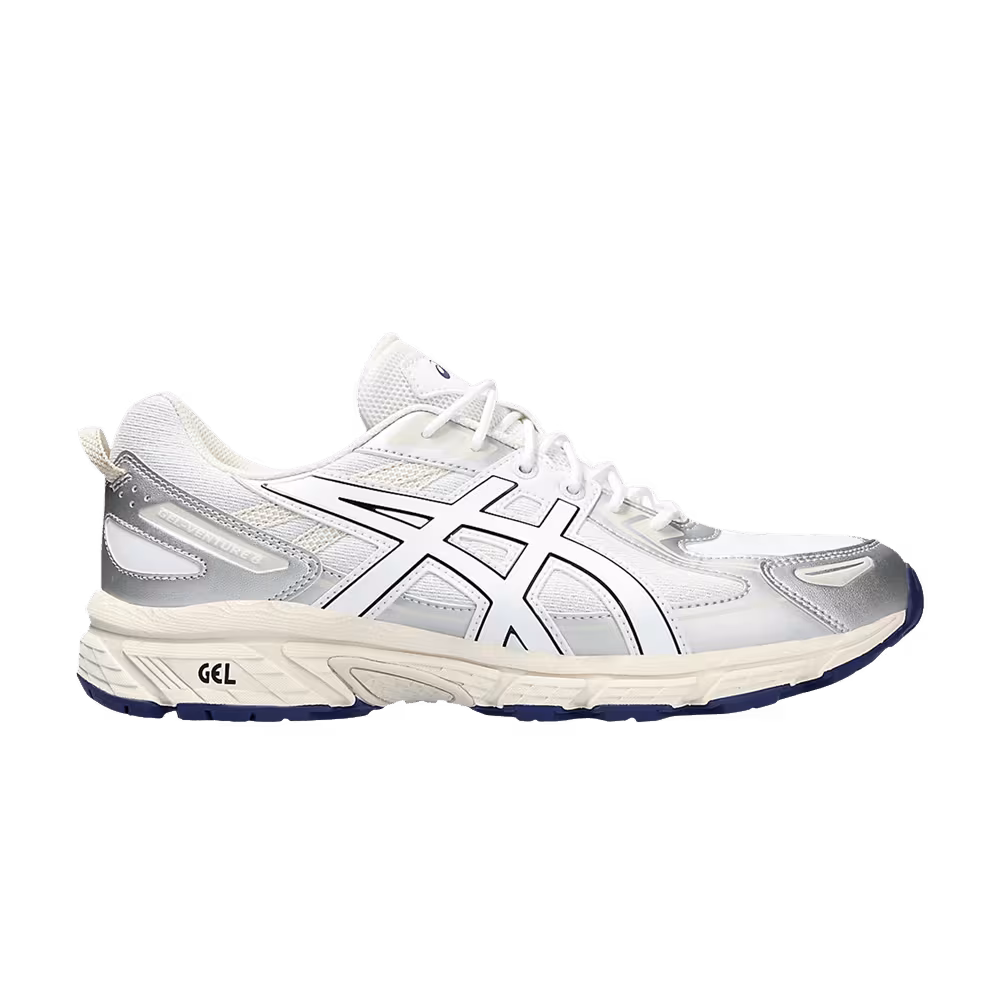 ASICS Gel Venture 6 White Silver Navy