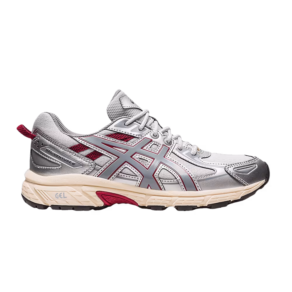 Asics Women's Gel Venture 6 Glacier Grey Red