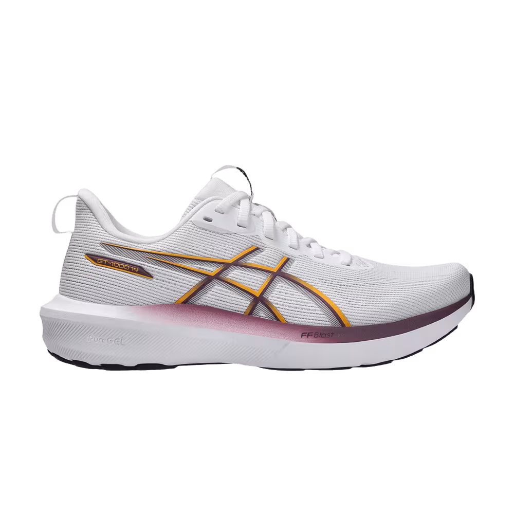 ASICS Women's GT-1000 14 White Yamabuki