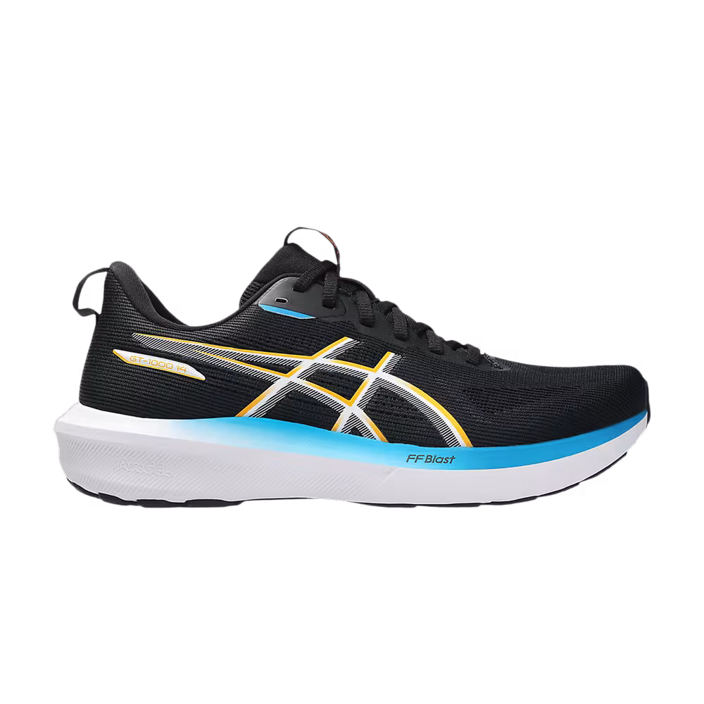 ASICS GT-1000 14 4E Extra Wide Black Yamabuki