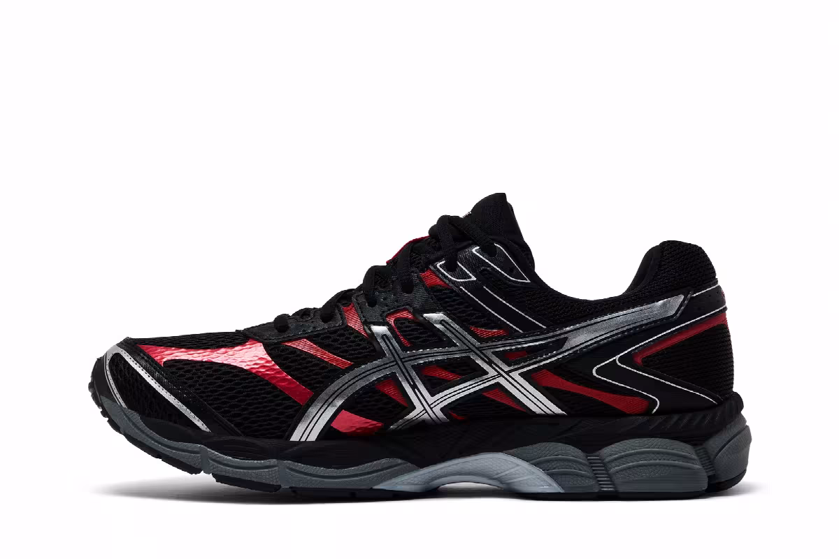 ASICS Gel Cumulus 16 Black Red Pure Silver, view 4