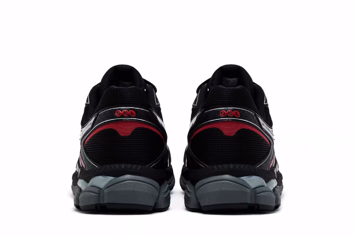 ASICS Gel Cumulus 16 Black Red Pure Silver, view 7