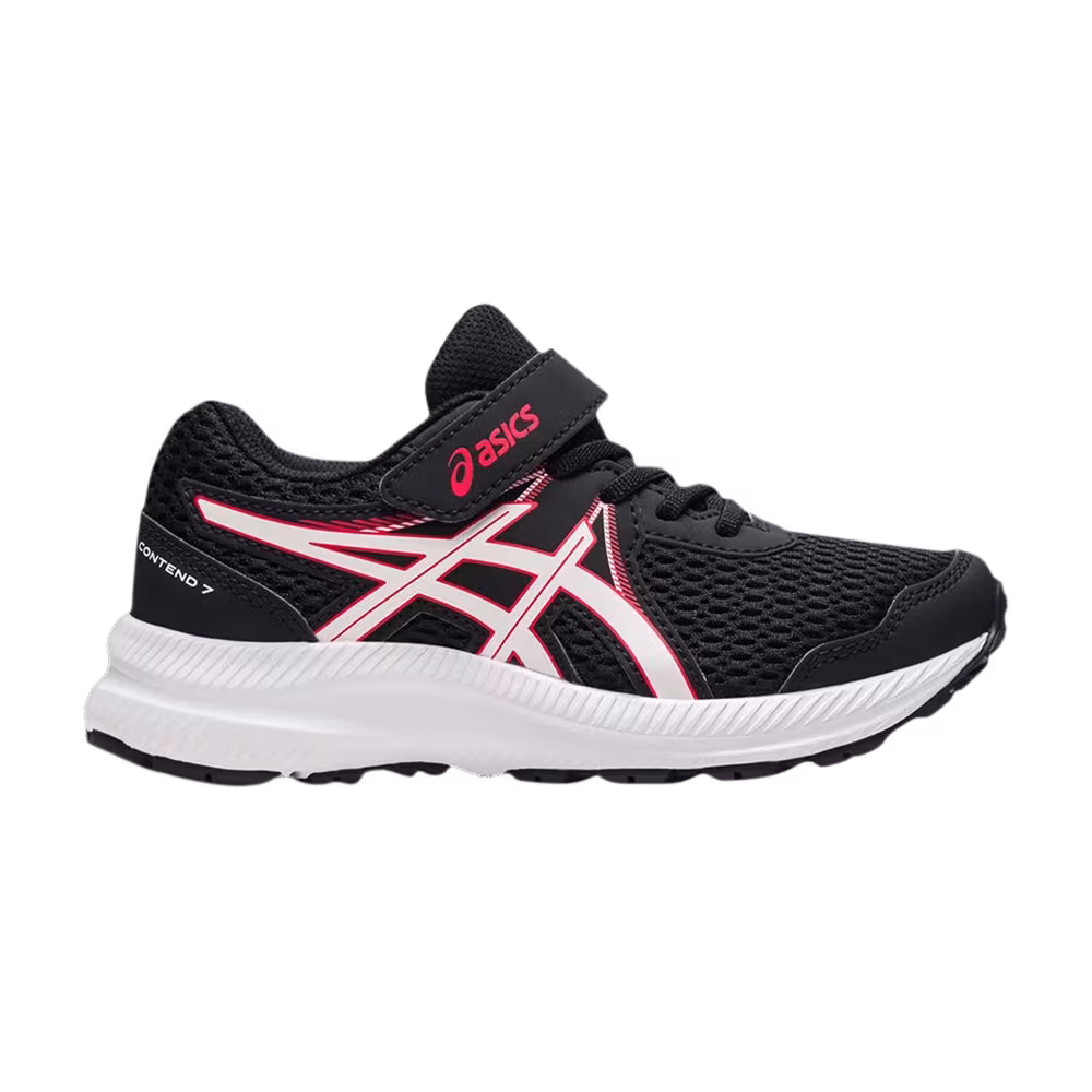 Asics Contend 7 PS Black Electric Red