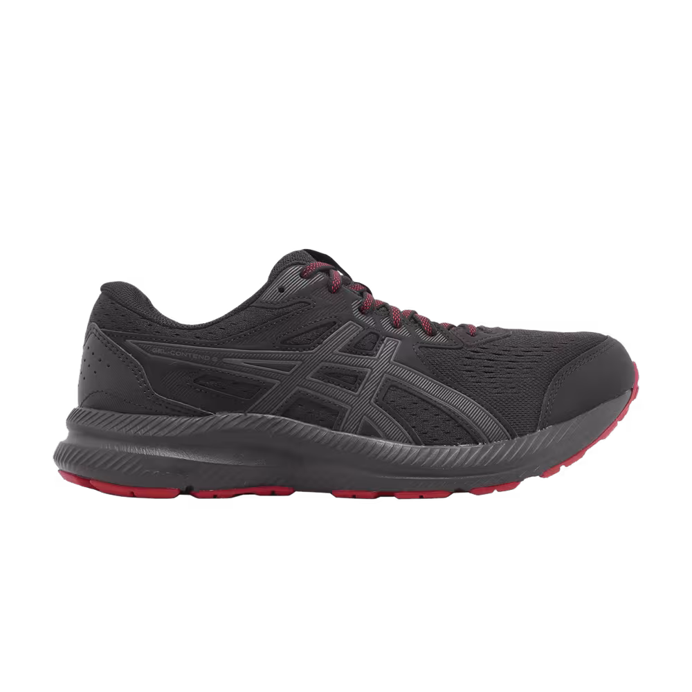 Asics Gel Contend 8 4E Wide Black Red