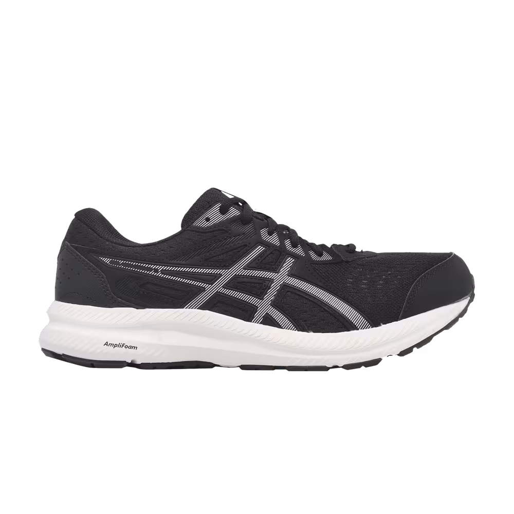 Asics Gel Contend 8 4E Wide Black White
