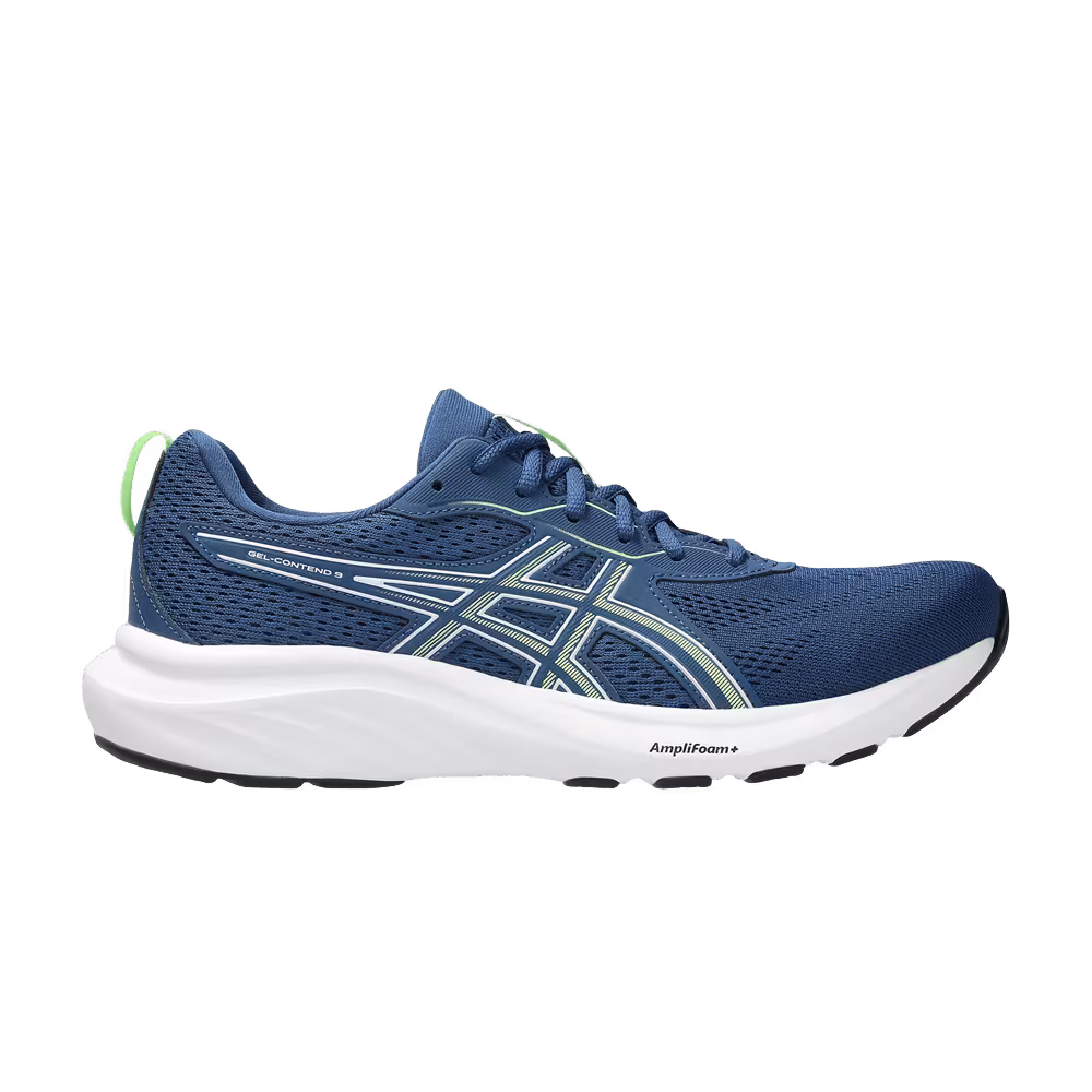 ASICS Gel Contend 9 Twilight Blue Illuminate Green