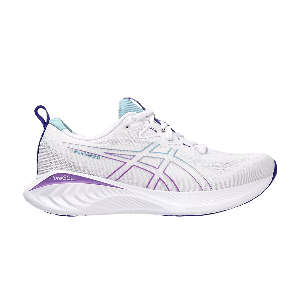 Asics Women's Gel Cumulus 25 White Gris Blue