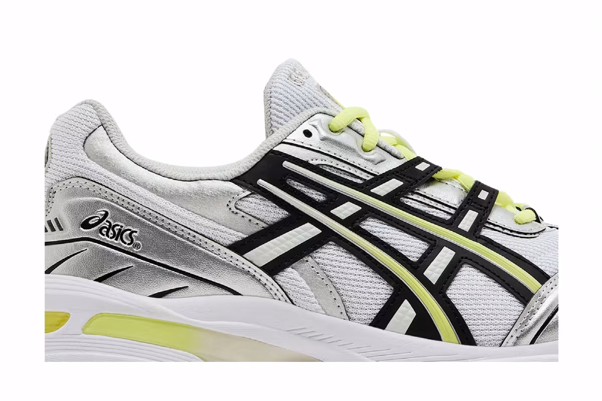 ASICS Gel 1090 White Silver Yellow, view 3