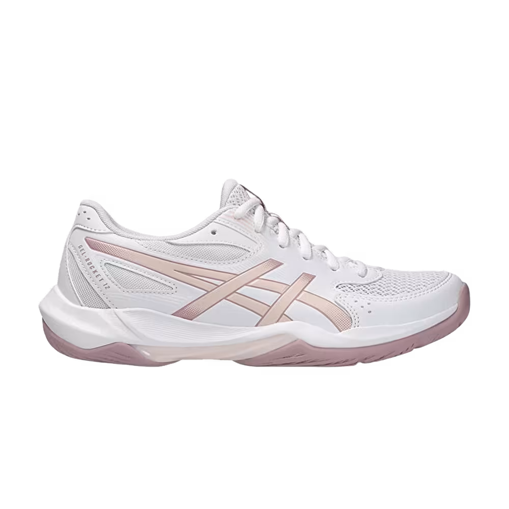 ASICS Women's Gel-Rocket 12 White Pearl Pink