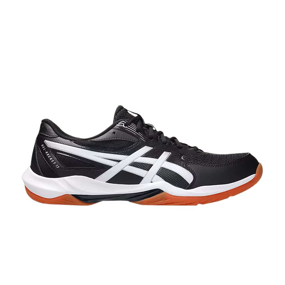 Asics Gel Rocket 12 2E Wide Black White