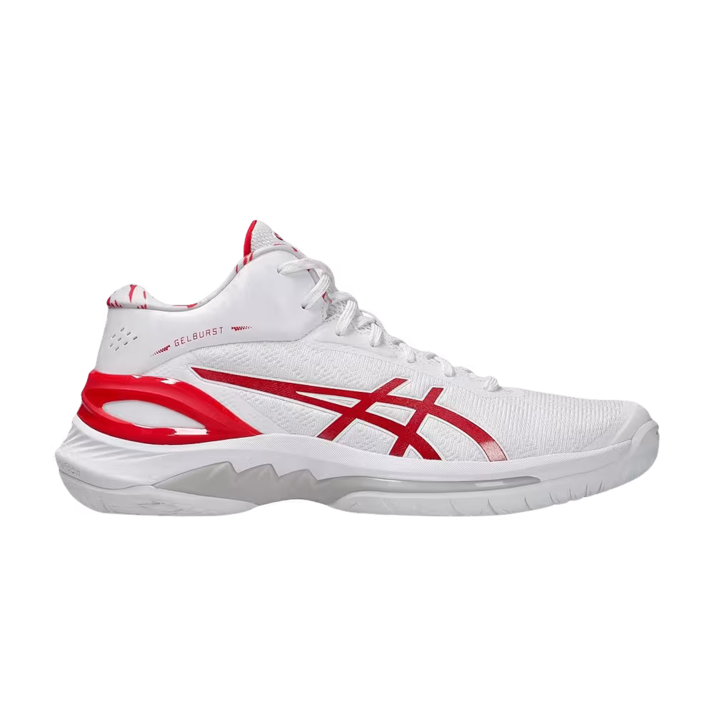 ASICS Gel Burst 28 White Electric Red