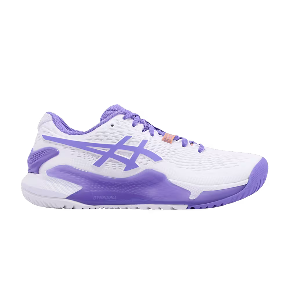 Asics Women's Gel Resolution 9 Wide White Amethyst