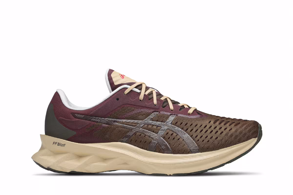 Asics Novablast Brown Burgundy, view 2