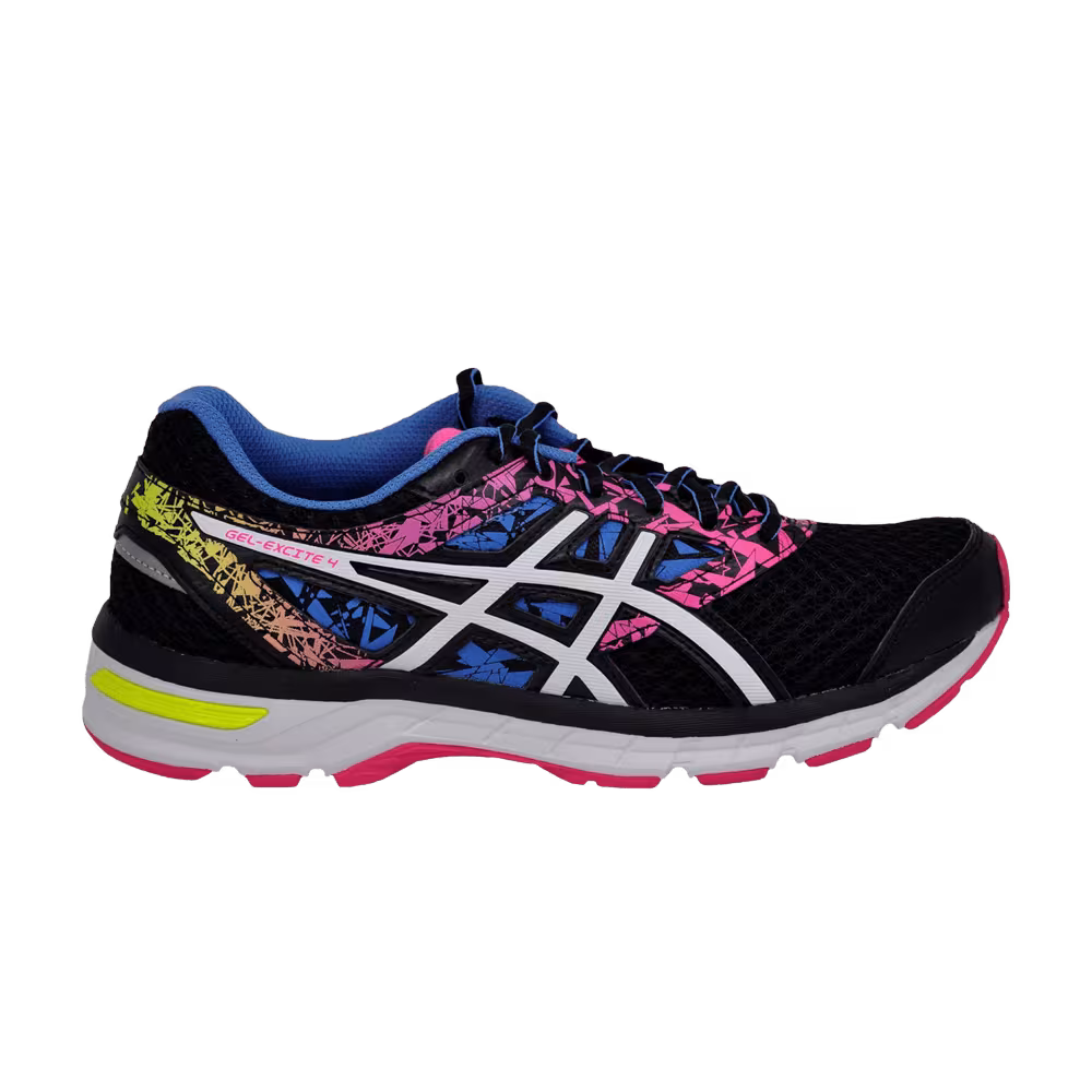 Asics Women's Gel Excite 4 Black White Knockout Pink