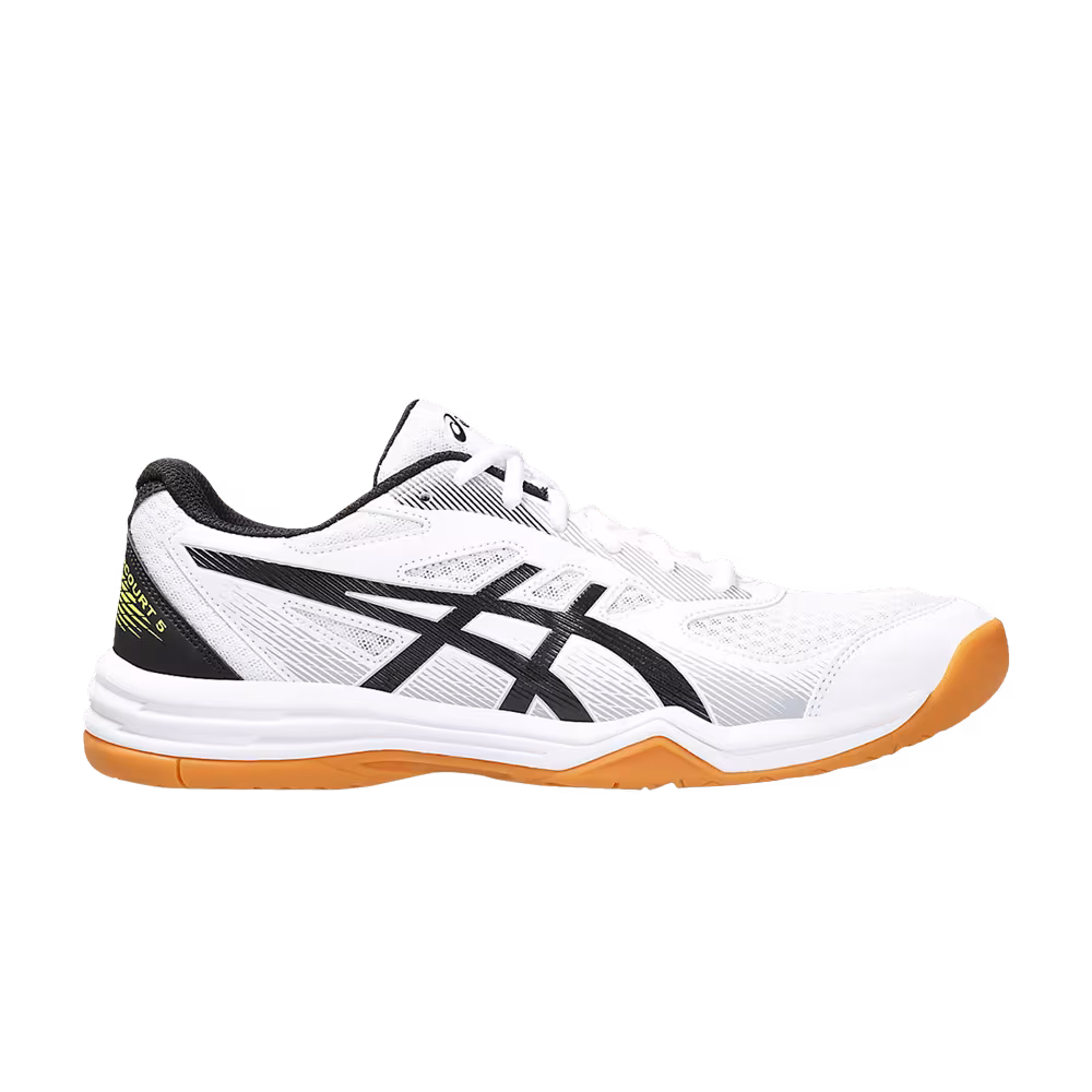 Asics Upcourt 5 White Black Yellow