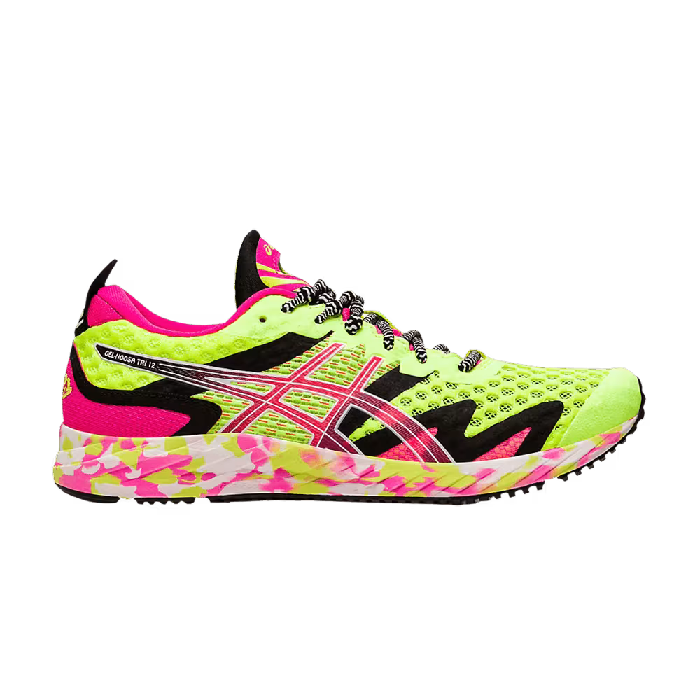 Asics Women's Gel Noosa Tri 12 Safety Yellow Pink Glo