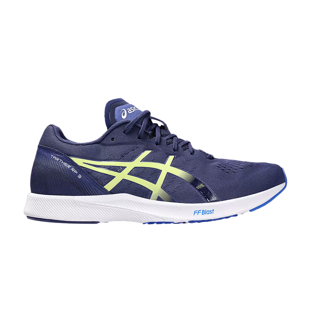ASICS Tarther RP 3 2E Wide Deep Ocean Glow Yellow