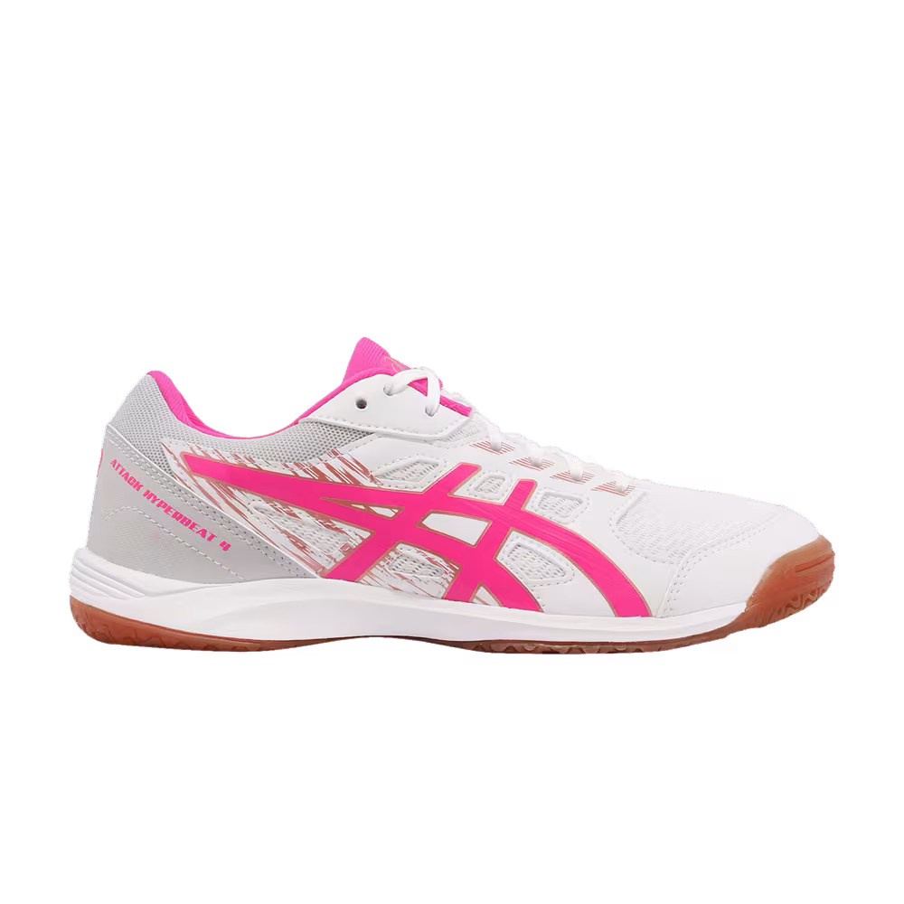 Asics Women's Attack Hyperbeat 4 White Pink Glo